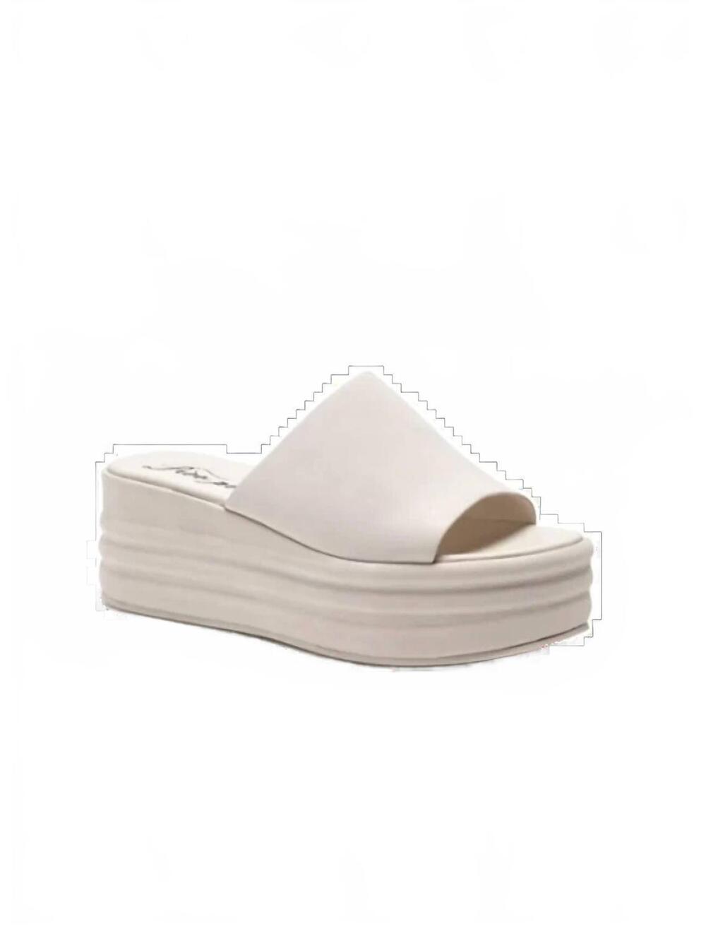 NEW FREE PEOPLE women's harbor platform sandals in vanilla - Picture 4 of 7